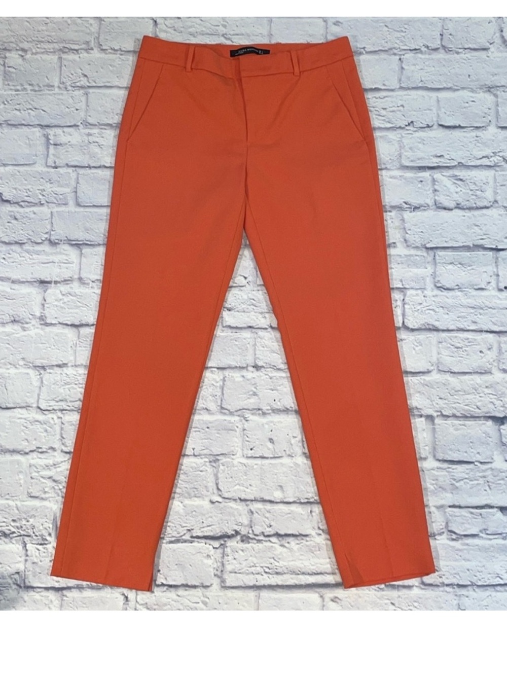 Zara Ankle Pants - Orange. Small
